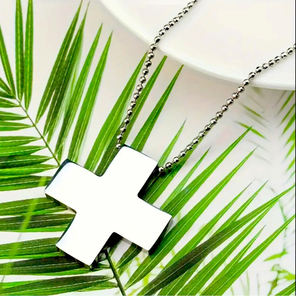 Neon Genesis Evangelion Inspired Misato Katsuragi Design cross necklace.